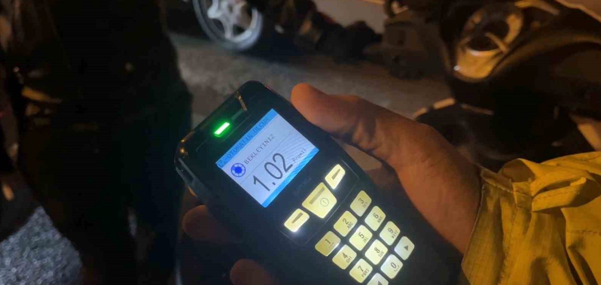 Bursa’da alkollü motosiklet sürücüsü yakalandı, ehliyeti iptal edildi