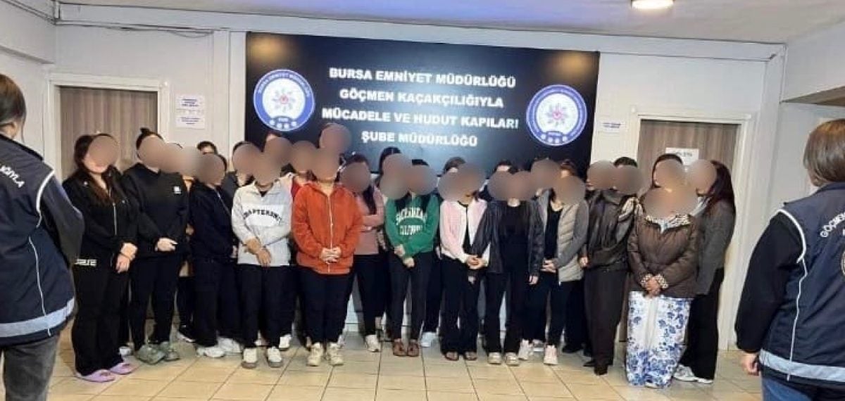 Bursa’da kaçak masör olarak çalıştırılan 40 yabancı uyruklu kadın tespit edildi