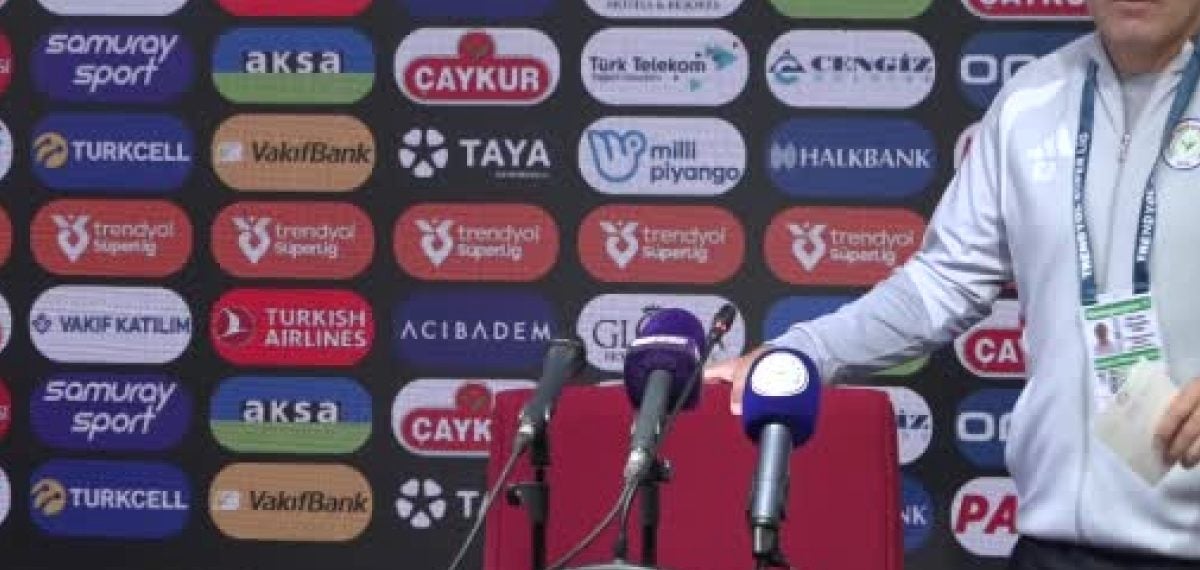 Çaykur Rizespor yardımcı antrenörü hakem kararlarını sert sözlerle eleştirdi
