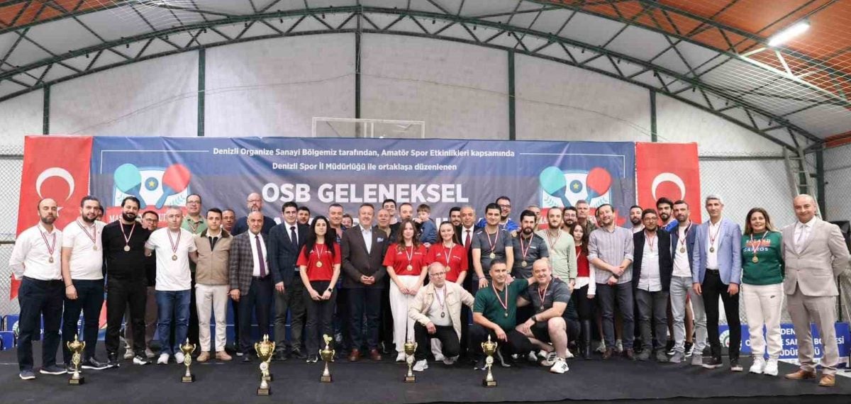 Denizli OSB 7. Masa Tenisi Turnuvası’nda Bahar Tekstil şampiyon oldu