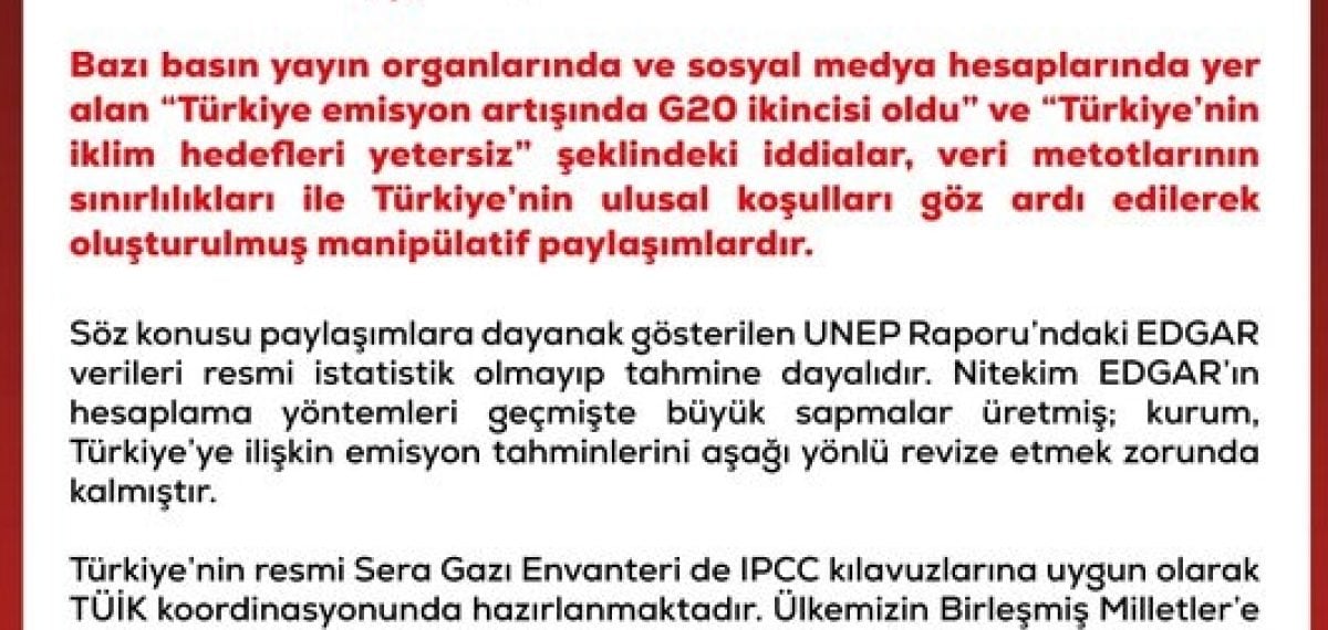 Dezenformasyon uyarısı yapan merkez EDGAR verilerinin tahmine dayalı olduğunu vurguladı
