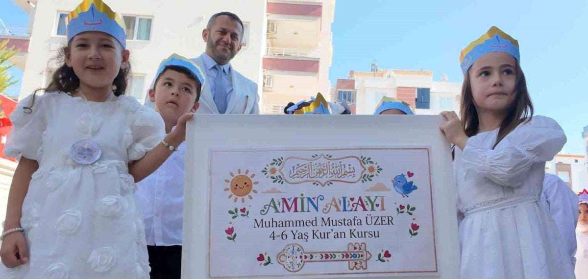 Erdemli’de 4-6 yaş Kur’an kursunda Bedi Besmele ve Amin alayı coşkusu