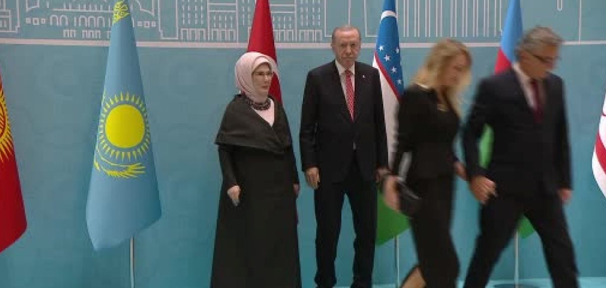 Erdoğan 29 Ekim resepsiyonunda Türk dünyası liderleriyle birlik vurgusu