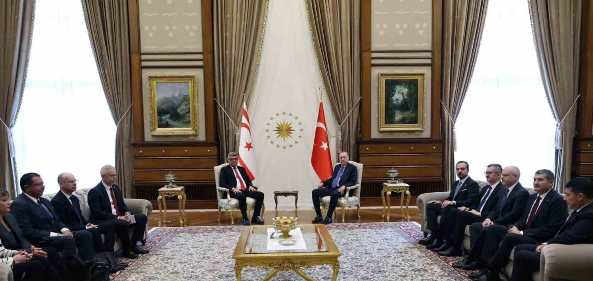 Erdoğan ile Erhürman görüşmesinde Türkiye’nin KKTC desteği vurgulandı