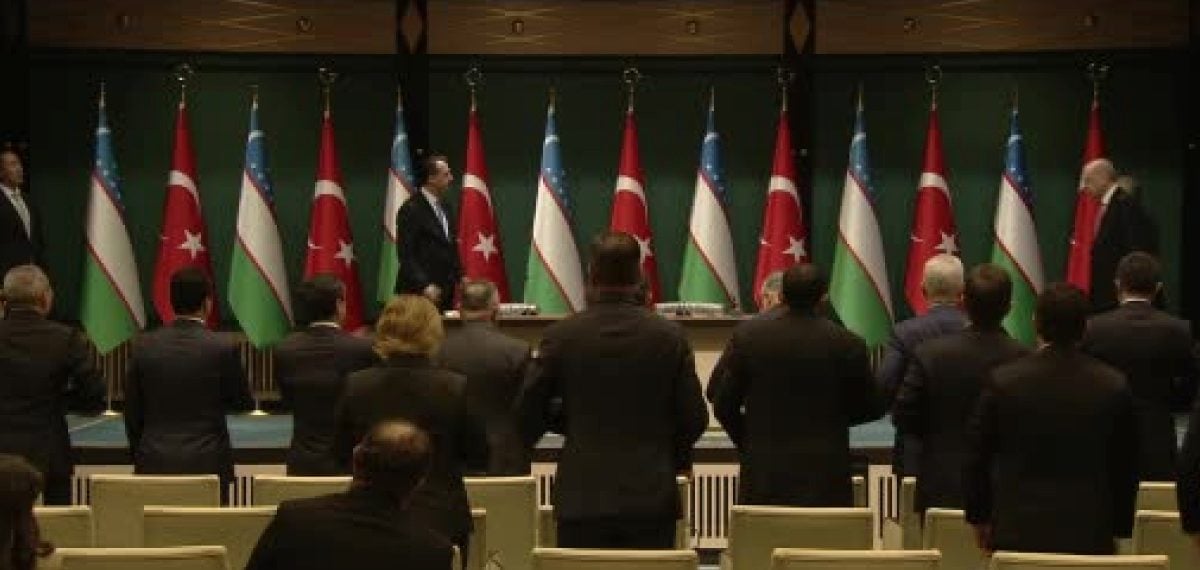 Erdoğan ile Mirziyoyev arasında beş anlaşma imzalandı