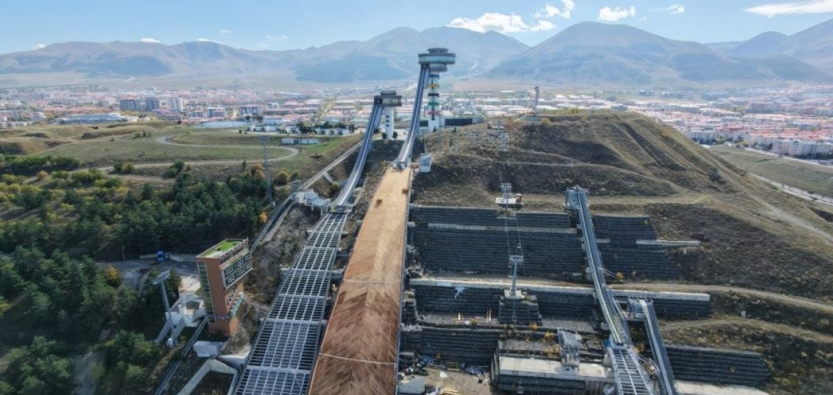 Erzurum kayakla atlama tesisi modernize edilerek 12 ay spor hedefi