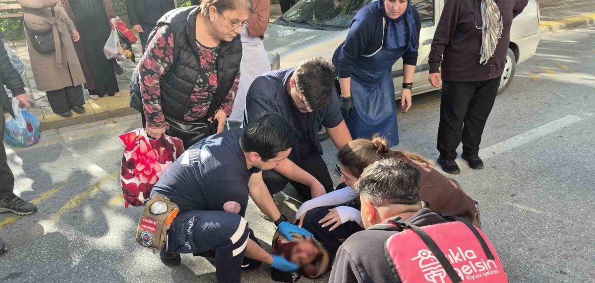 Eskişehir’de yaşlı kadının otomobil çarpması sonucu hastaneye kaldırılması