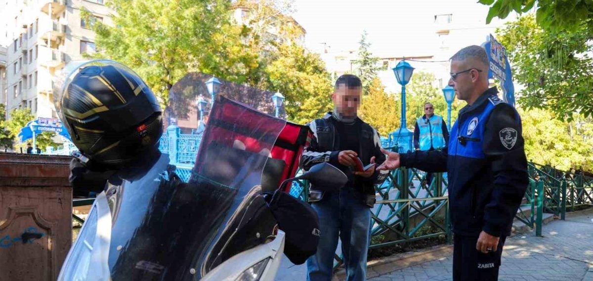 Eskişehir’de yayalaştırılan alanlarda motorlu ve elektrikli araçlara 3 bin 705 TL ceza