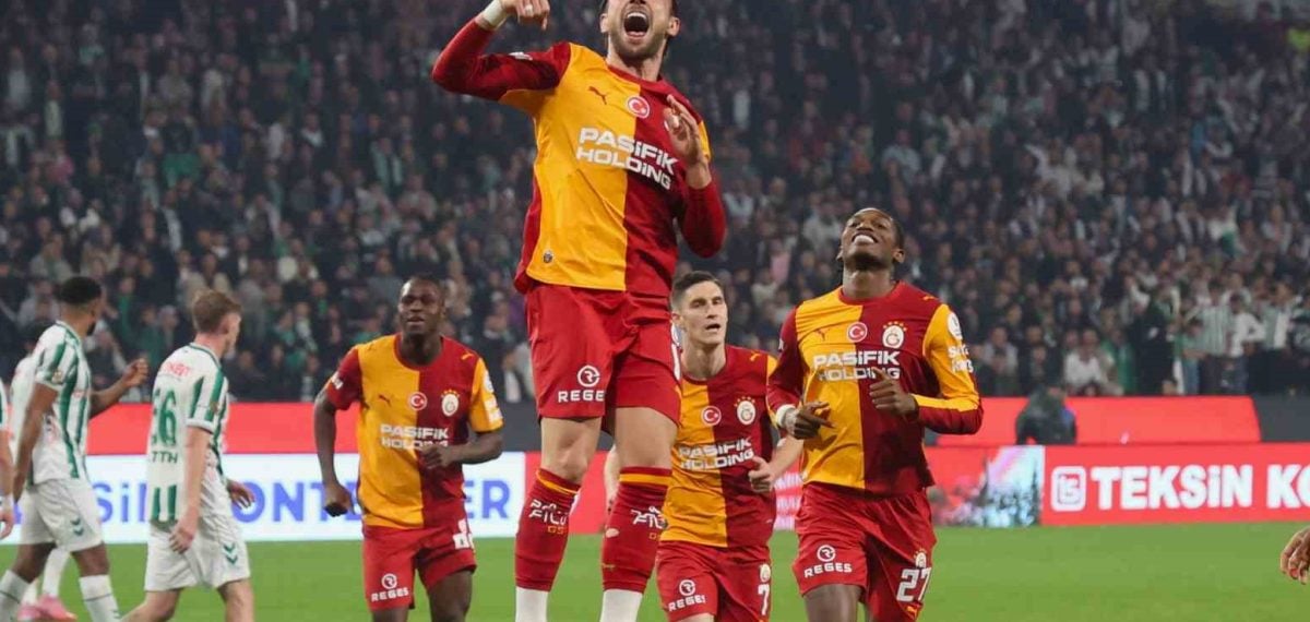 Galatasaray deplasmanda Konyaspor’u 4-0 yenerek liderliğini sürdürdü
