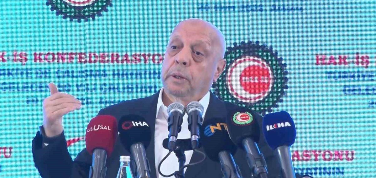 HAK-İŞ 51. yıl çalıştayında adil vergi ve Gazze çağrısı yaptı