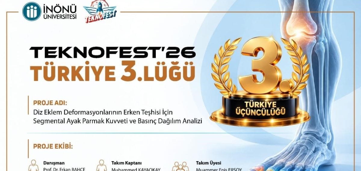 İnönü Üniversitesi öğrencileri diz deformasyonlarında erken teşhis yöntemi geliştirdi