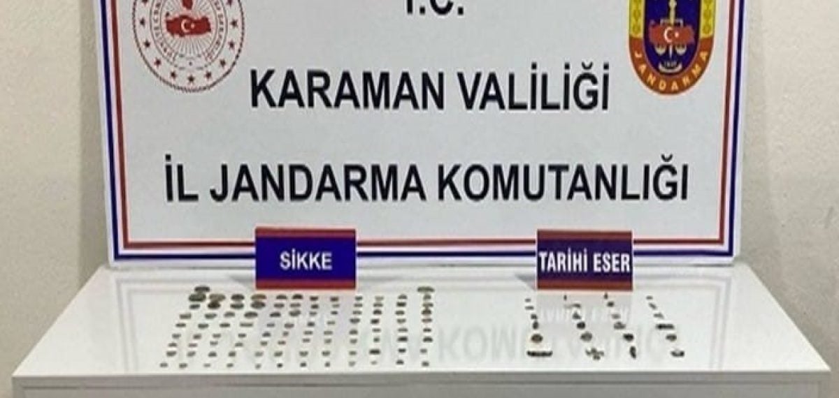 Karaman’da jandarma denetimlerinde tarihi eser, uyuşturucu ve kaçak içki ele geçirildi