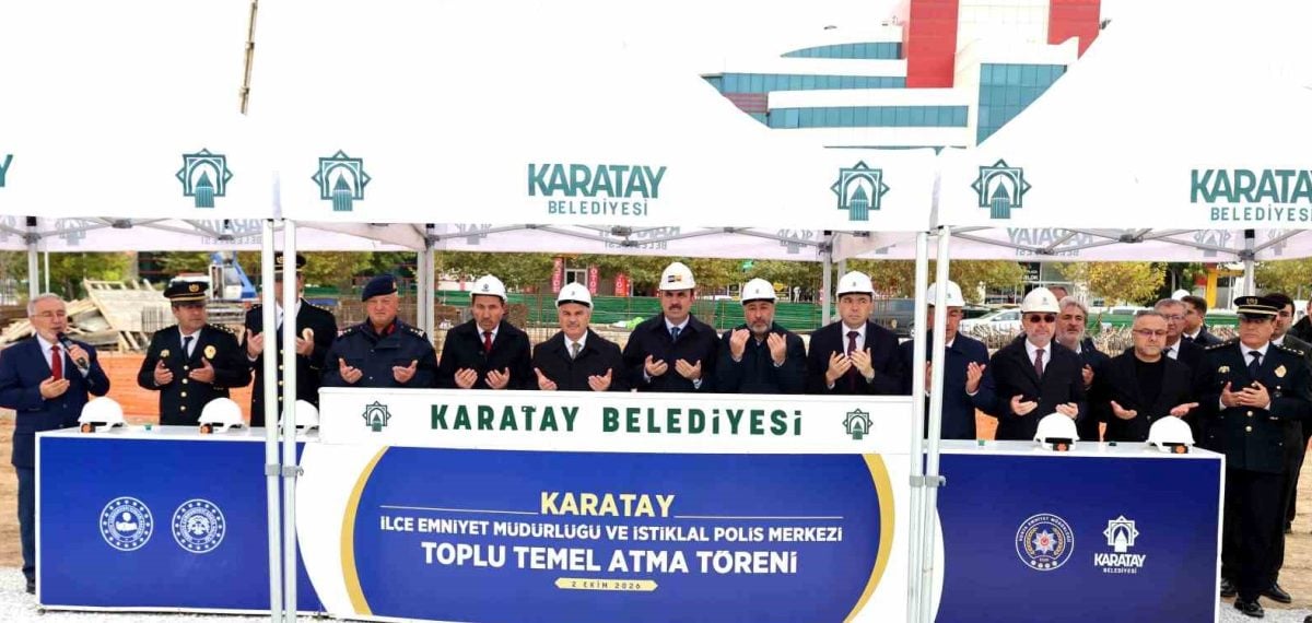 Karatay’da iki yeni emniyet binasının temeli atıldı, hizmet kapasitesi artacak