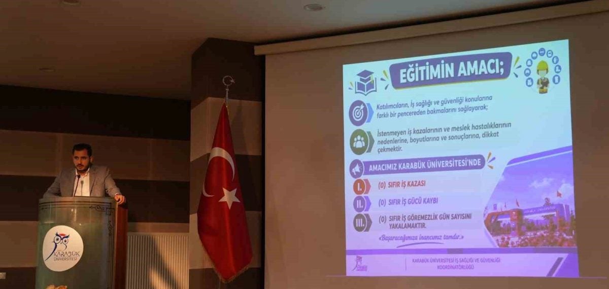 KBÜ Mühendislik öğrencilerine iş sağlığı ve güvenliği eğitimi verildi
