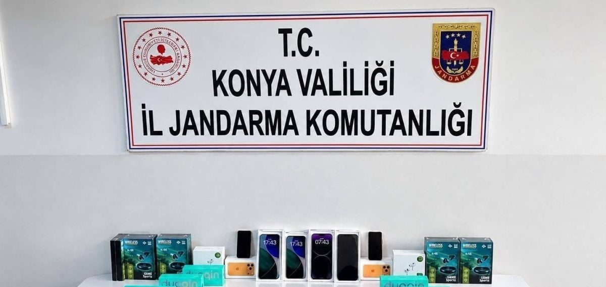 Konya jandarmasının eylülde ele geçirdiği kaçak ürünlerin piyasa değeri 915 bin lira