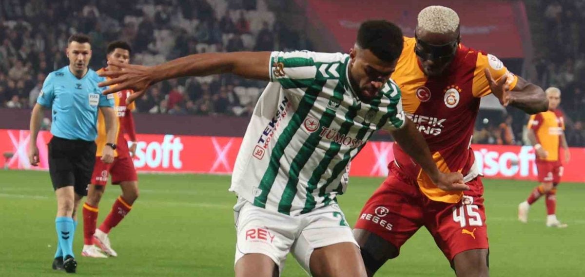 Konyaspor evinde Galatasaray karşısında ilk yarıyı 2-0 geride kapattı