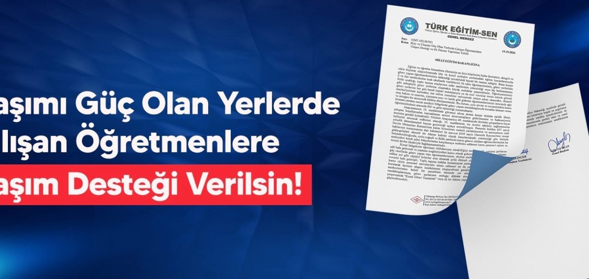 Köy ve kırsaldaki öğretmenler için düzenli ulaşım desteği talebi