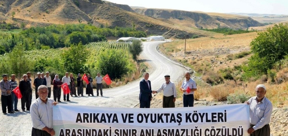 Köyler arasındaki yıllık arazi sınırı anlaşmazlığı resmi kararla sona erdi