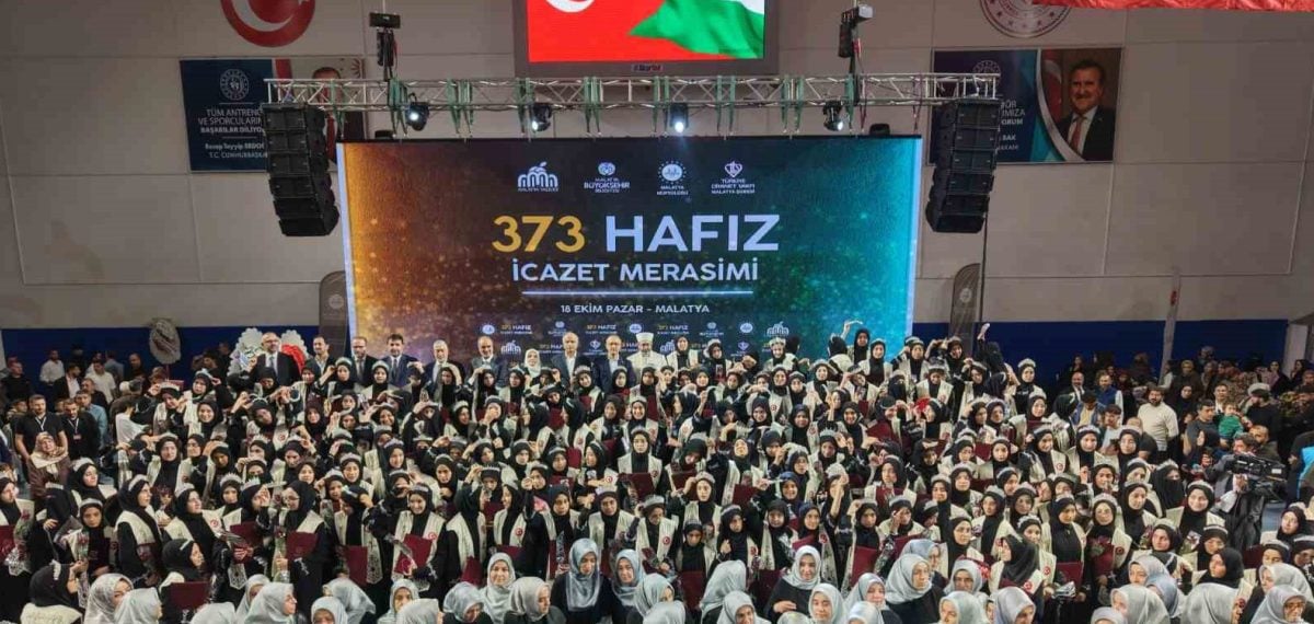 Malatya’da 373 öğrenci hafızlık icazet belgelerini aldı