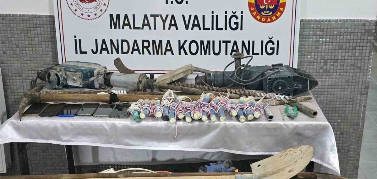 Malatya’da izinsiz kazıda 6 şüpheli suçüstü yakalandı