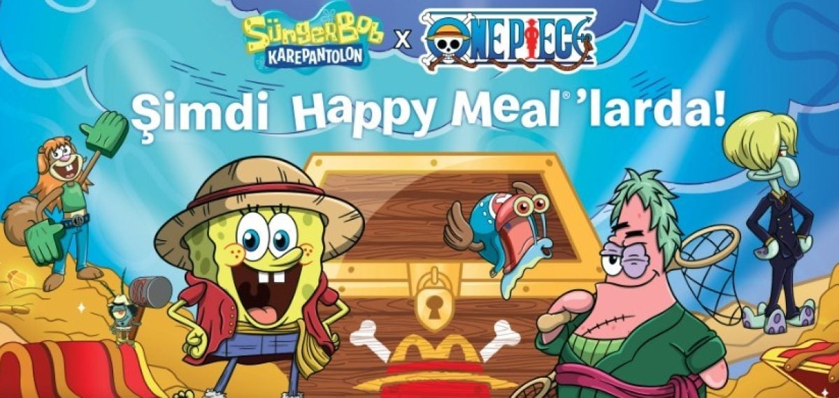 McDonald’s Türkiye’den Sünger Bob ve One Piece temalı 12 parçalık Happy Meal koleksiyonu