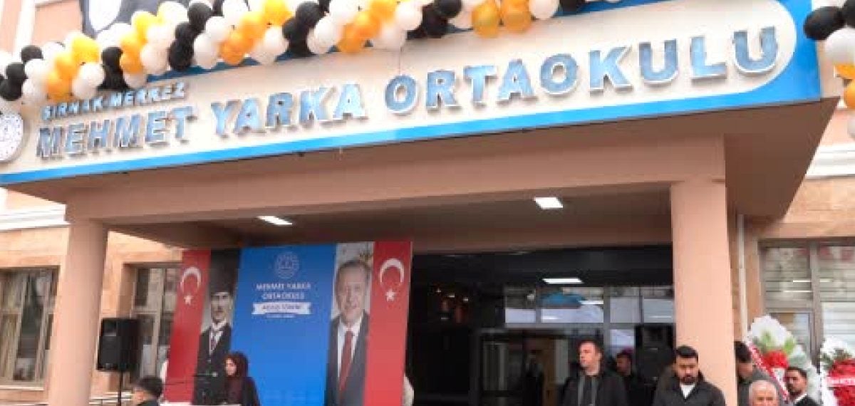 Mehmet Yarka Ortaokulu hizmete açıldı eğitim yatırımlarına vurgu yapıldı