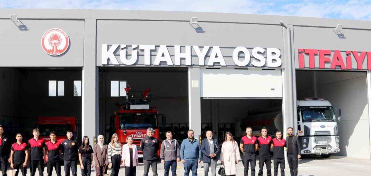 Okul heyeti Kütahya OSB itfaiyesini ziyaret ederek saha deneyimi edindi