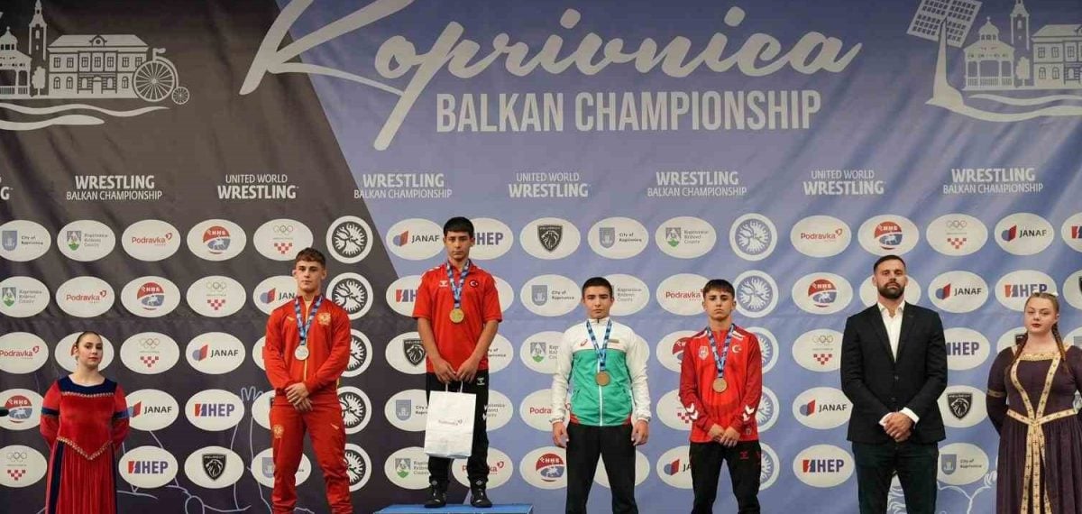 Şahinbeyli genç güreşçiler Hırvatistan’da 5 madalya kazandı