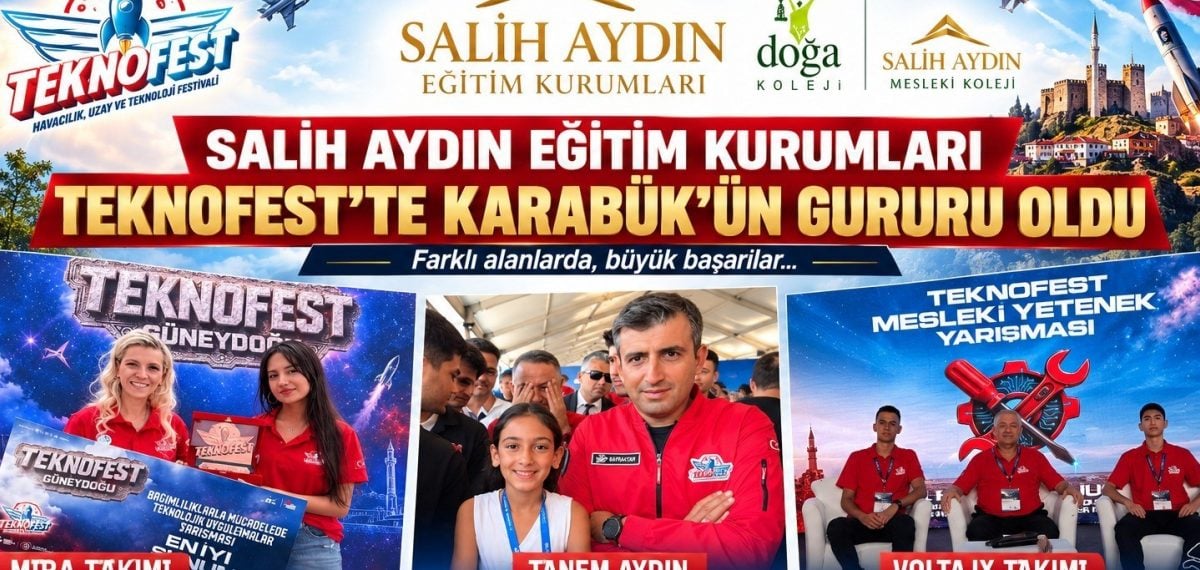 Salih Aydın Eğitim Kurumları öğrencilerinden TEKNOFEST’te ulusal dereceler