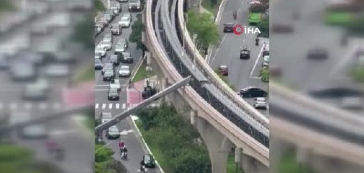 Sao Paulo’da monoray vinçle çarpıştı tren operatörü yaralandı