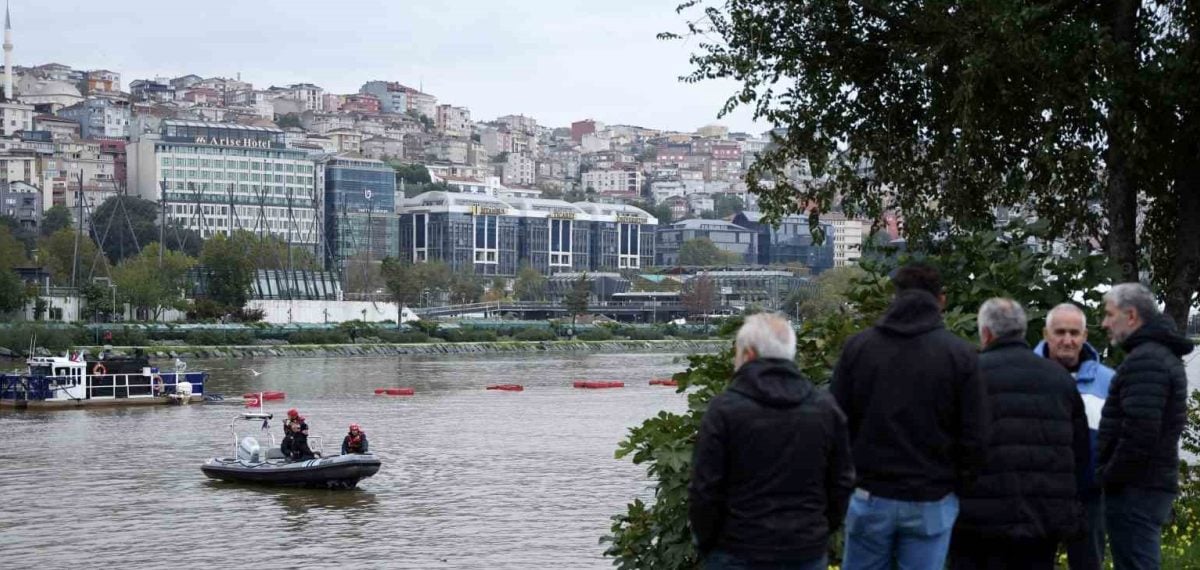Selde kaybolan sürücünün bulunması için Haliç’te yoğun arama