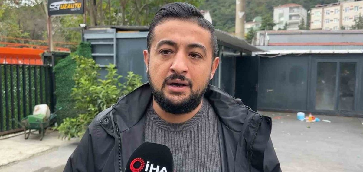 Selde mahsur kalan sürücüyü canı pahasına ön camdan kurtaran esnaf