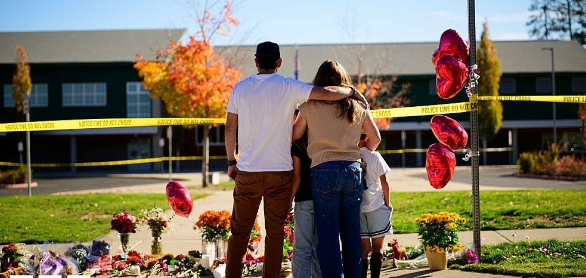 Teacher and Bystander Stop Shooter in Elementary School Classroom