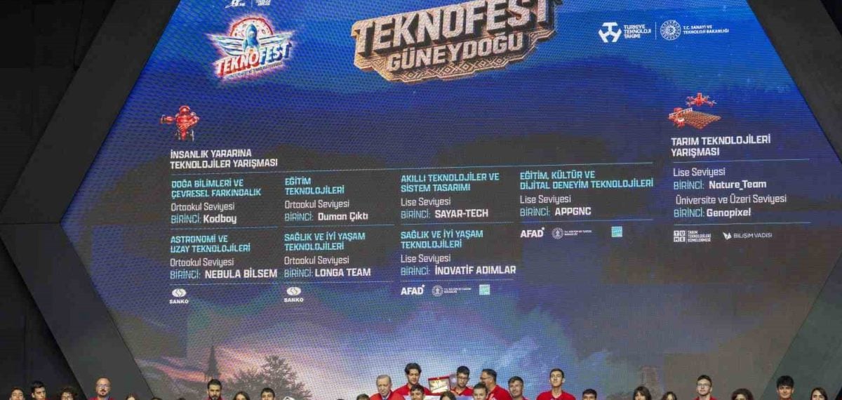 TEKNOFEST Ortaokulunda insanlık yararına teknoloji projeleri ödüllendirildi
