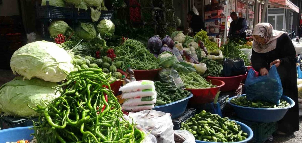 Van pazarlarında kışlık hazırlıklar yoğunlaştı kornişon talebi arttı