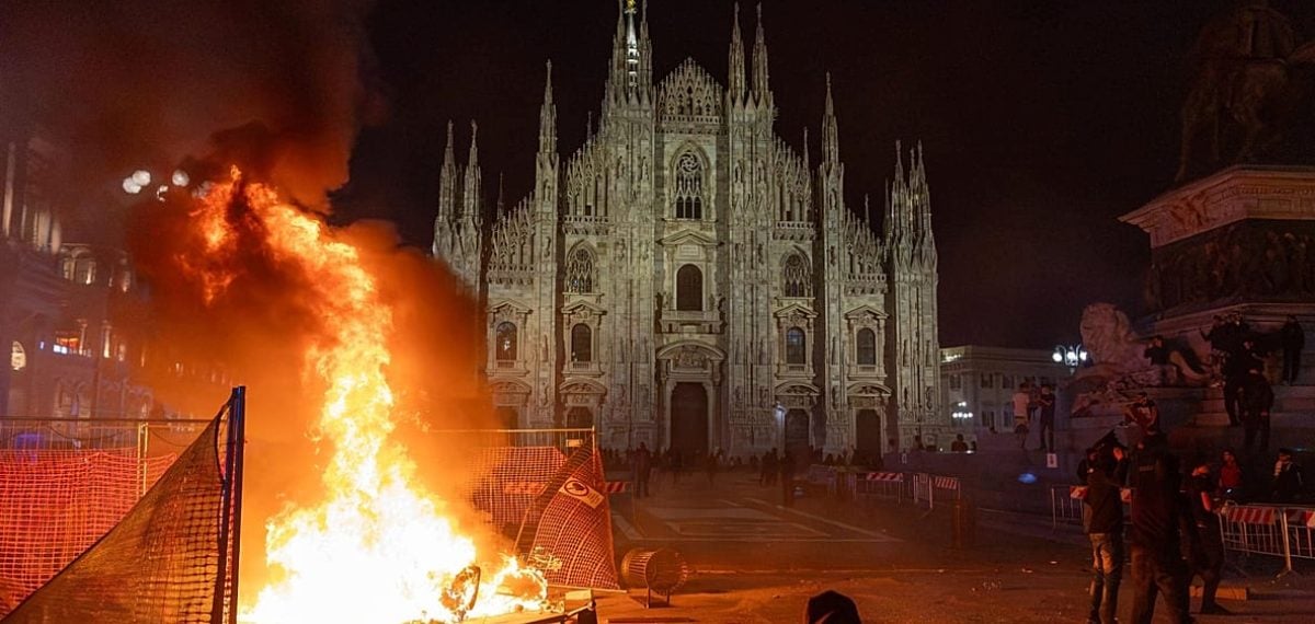 Violent Clashes Erupt at Milan Duomo After Cost of Living Protest