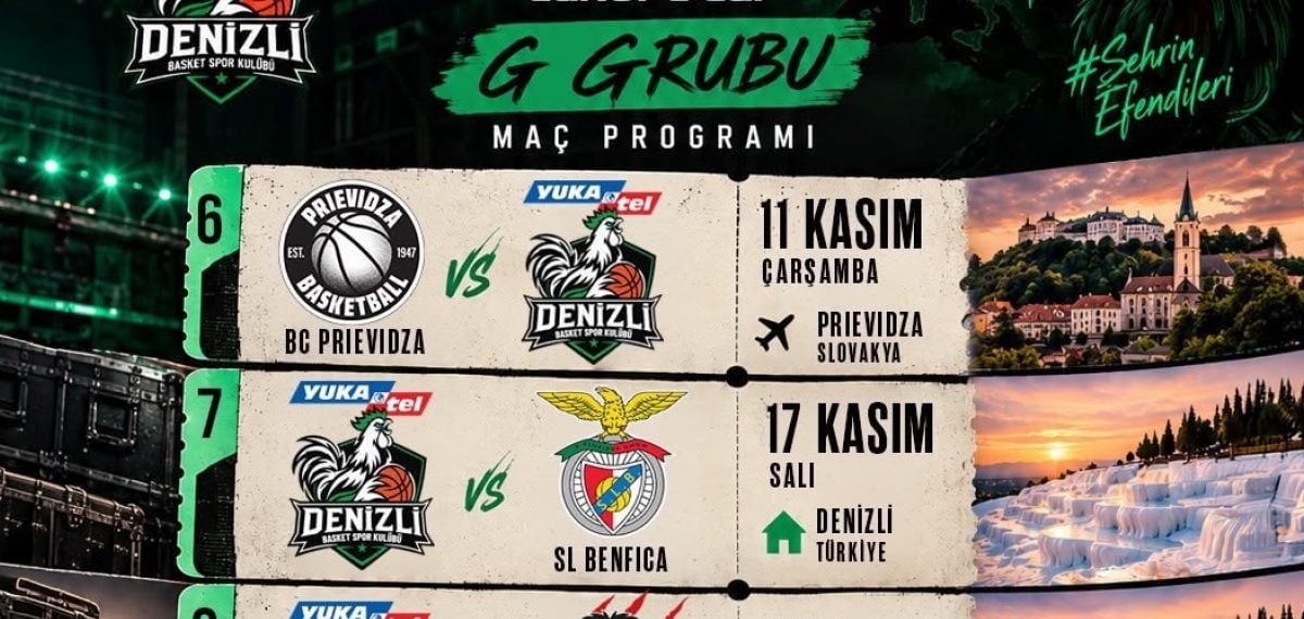 Y. Denizli Basket Avrupa serüvenine 6 Ekim’de BC Prievidza sınavıyla başlıyor