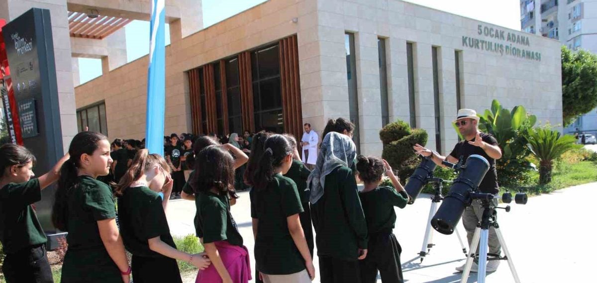 Yüreğir’de öğrenciler için güvenli Güneş gözlemi programı düzenlendi